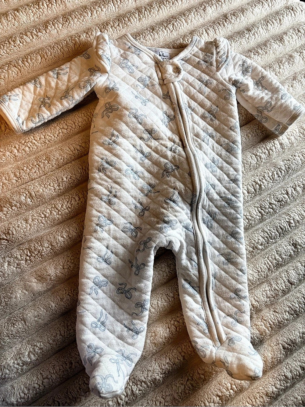 Nicole Miller New York Baby Footed Romper Size 6/9M